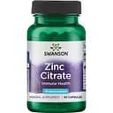 Минералы Swanson Zinc Citrate 30 мг, 60 капсул.