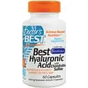 Гіалуронова кислота Doctor's Best Best Hyaluronic Acid + Chondroitin Sulfate with BioCell Collagen 60 капсул