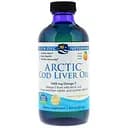 Риб'ячий жир з печінки тріски Nordic Naturals Arctic Cod Liver Oil Арктичний 1060 мг 237 мл смак апельсина (NOR-54785)
