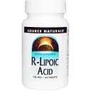 R липоевая кислота Source Naturals R-Lipoic Acid 100 мг 60 таблеток