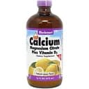 Витамины и минералы Bluebonnet Calcium Magnesium Citrate plus Vitamin D3 472 мл Лимон