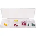 Органайзер МВМ My Home PC-08, 8 отделений 16.8х6.5х2 см прозрачный (PC-08 T)