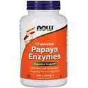 Натуральная добавка Now Papaya Enzymes 360 жевательных таблеток