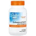 Риб'ячий жир з криля з DHA і EPA Doctor's Best Enhanced Krill 1720 мг 60 капсул (DRB-00234)
