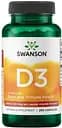 Вітаміни та мінерали Swanson Vitamin D3 2000 IU High Potency, 250 капсул