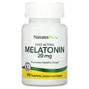 Мелатонін  Natures Plus Fast Acting Melatonin 20 мг швидкодіючий  90 таблеток