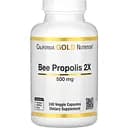 Прополіс бджолиний California Gold Nutrition Bee Propolis 2X 500 мг 240 капсул