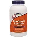 Натуральна добавка Now Sunflower Lecithin 1200 mg 200 капсул