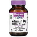 Вітамін D3 Bluebonnet Nutrition 25 мкг 100 капсул