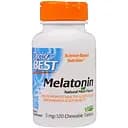 Мелатонін Doctor's Best м'ятний 5 мг 120 жувальних таблеток