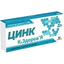 Цинк Красота та Здоров'я 15 мг 60 таблеток