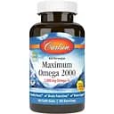 Омега Максимум Carlson Maximum Omega 2000 вкус лимона 60 желатиновых капсул