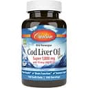 Жир из печени норвежской трески Carlson Cod Liver Oil 1000 мг 100 гелевых капсул