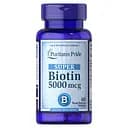 Вітаміни та мінерали Puritan's Pride Biotin 5000 mcg, 60 гелевих капсул