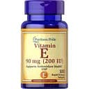 Витамины и минералы Puritan's Pride Vitamin  E 200 IU (90 мг) 100 капсул