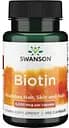Витамины и минералы Swanson Biotin 5000 mcg, 100 капсул