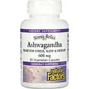 Ашваганда Natural Factors Ashwagandha 600 мг 30 вегетарианских капсул