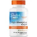 Коензим Q10 з біоперином Doctor's Best High Absorption CoQ10 300 мг 90 вегетаріанських гелевих капсул