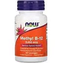 Вітаміни та мінерали Now Methyl B12 5000 мкг 60 льодяників