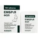 Таблетки Фармаком Эмбрия Фол для женщин, планирующих беременность, беременным с фолиевой кислотой 150 шт. в упаковке (709319)