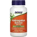 Естественная добавка Now Astragalus Extract 500 mg 90 вегакапсул