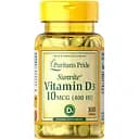 Витамины и минералы Puritan's Pride Vitamin D3 400 IU 100 таблеток