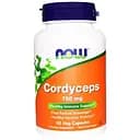 Натуральна добавка Now Гриби Кордицепс 750 мг 90 капсул