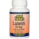Лютеїн Natural Factors Lutein 20 мг 60 желатинових капсул