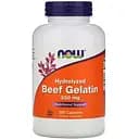 Препарат для суглобів і зв'язок NOW Beef Gelatin 550 mg, 200 капсул