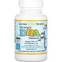 Детский DHA California Gold Nutrition из дикой арктической трески, вкус клубники и лимона 180 жевательных таблеток
