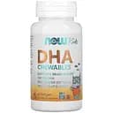 Жирні кислоти Now Kids DHA з фруктовим смаком 100 мг 60 капсул