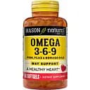Жирные кислоты Mason Natural Omega 3-6-9 1200 мг Fish Flax & Borage Oils 60 капсул