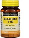 Натуральна добавка Mason Natural Melatonin 5 mg, 120 таблеток