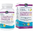 Жирные кислоты Nordic Naturals Complete Omega-D3 лимон 60 капсул