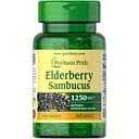 Натуральна добавка Puritan's Pride Elderberry Sambucus 1250 mg 60 капсул