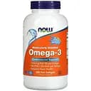 Жирные кислоты Now Omega-3 1000 мг 200 рыбных капсул