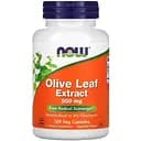 Натуральна добавка Now Olive Leaf 500 mg 120 вегакапсул