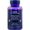 Вітамінний комплекс з йодом Life Extension Vitamins D and K with Sea-Iodine 60 капсул