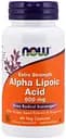 Натуральная добавка NOW Alpha Lipoic Acid 600 mg, 60 вегакапсул