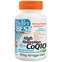 Коэнзим Q10 с Биоперином Doctor's Best High Absorption CoQ10 with BioPerine 100 мг 60 желатиновых капсул