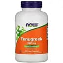 Натуральна добавка NOW Fenugreek 500 mg, 250 капсул