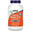 Ультра Омега 3 и Витамин D Ultra Omega 3-D Now Foods 180 гелевых капсул