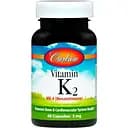 Витамин К2 MK-4 Менатетренон Carlson Vitamin K2 Menatetrenone 5 мг 60 капсул