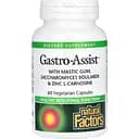 Здоровье желудка и кишечника Natural Factors Gastro-Assist with Mastic Gum Saccharomyces Boulardii & Zinc L-Carnosine 60 вегетарианских капсул