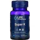 Вітамін К у двух формах К2 + К1 Life Extension Супер К 90 капсул