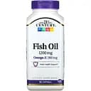 Риб'ячий жир 21st Century Fish Oil Omega-3, 1200 мг 90 желатинових капсул