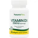 Вітаміни та мінерали Natures Plus Vitamin D3 2500 IU 90 капсул
