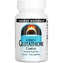Натуральная добавка Source Naturals Reduced Glutathione Complex Апельсин 100 леденцов