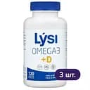 Омега-3 Lysi комплекс з вітаміном D3 капсули 500 мг №120 3 упак.