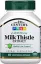 Натуральная добавка 21st Century Milk Thistle Extract, 60 вегакапсул